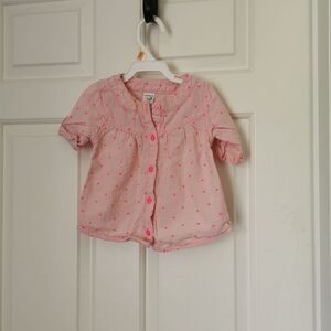 3/$15 Carter's 24 m blouse